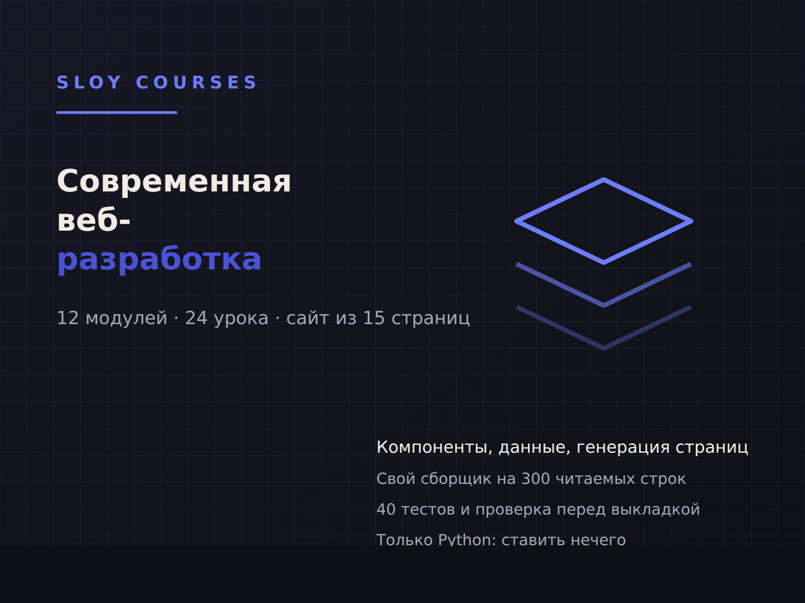 Обложка курса «Современная веб-разработка»